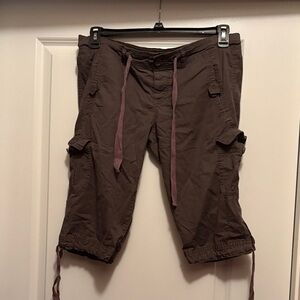 Angel Kiss Brown Cargo Capris